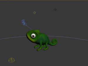 Chameleon Cartoon 02 3D Model
