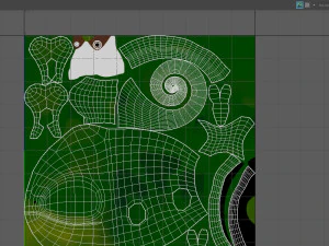 Chameleon Cartoon 02 3D Model