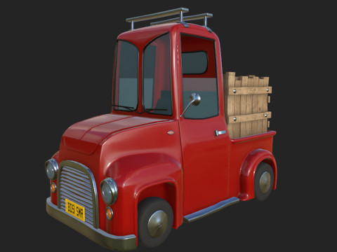 Truck Cartoon Modello 3D