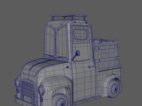 Truck Cartoon 3D Model