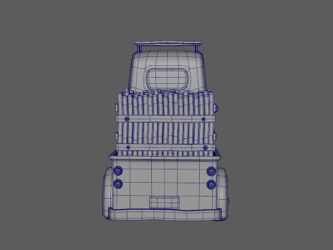 Truck Cartoon 3D Model