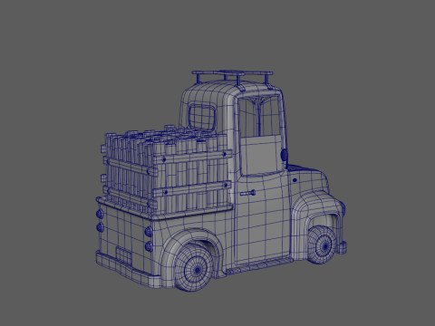 Truck Cartoon Modello 3D