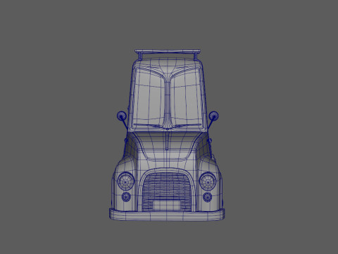 Truck Cartoon Modello 3D