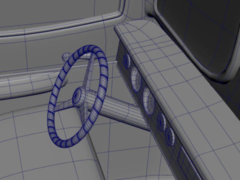 Truck Cartoon 3D Model