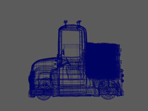 Truck Cartoon 3D Model