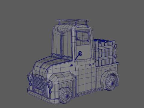 Truck Cartoon 3D Model