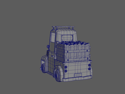 Truck Cartoon Modello 3D