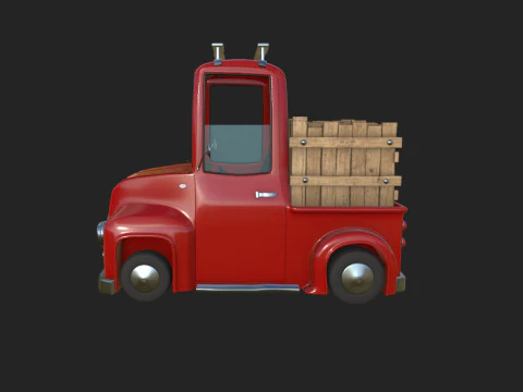 Truck Cartoon 3D Model