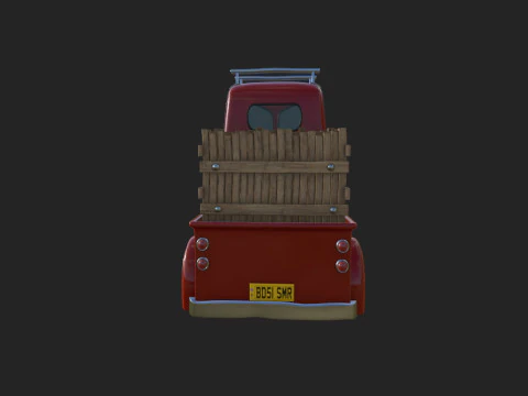 Truck Cartoon 3D Model