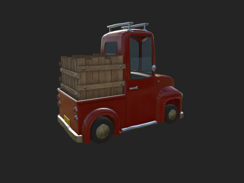 Truck Cartoon 3D Model