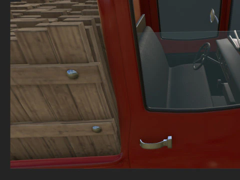 Truck Cartoon 3D Model