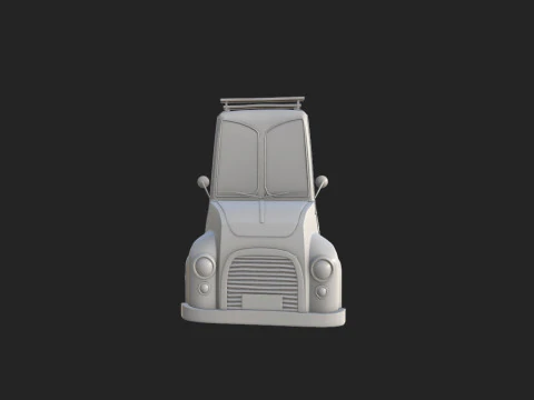 Truck Cartoon 3D Model
