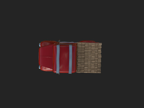 Truck Cartoon Modello 3D