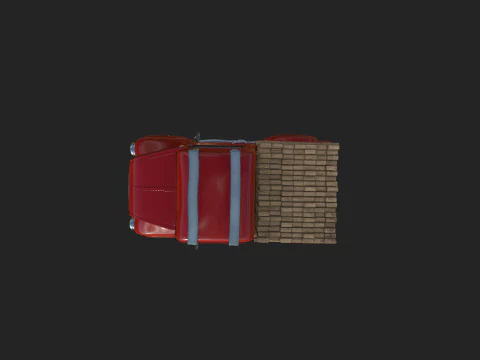 Truck Cartoon 3D Model