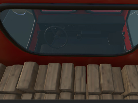 Truck Cartoon Modello 3D