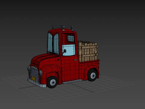 Truck Cartoon 3D Model