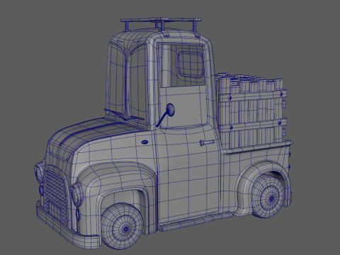 Truck Cartoon Modello 3D