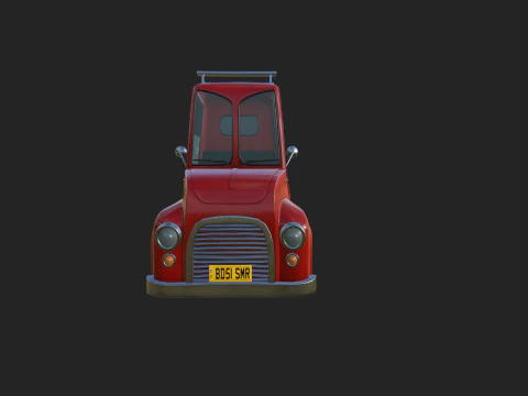 Truck Cartoon 3D Model