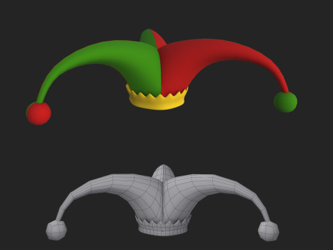Jester hat 3D Model