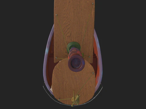 Ship cartoon 01 3D Model