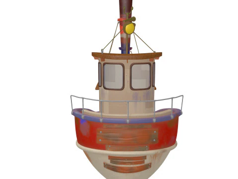 Ship cartoon 01 3D Model