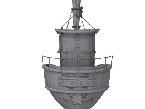 Ship cartoon 01 Modelo 3D