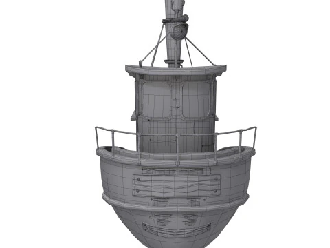 Ship cartoon 01 3D Model