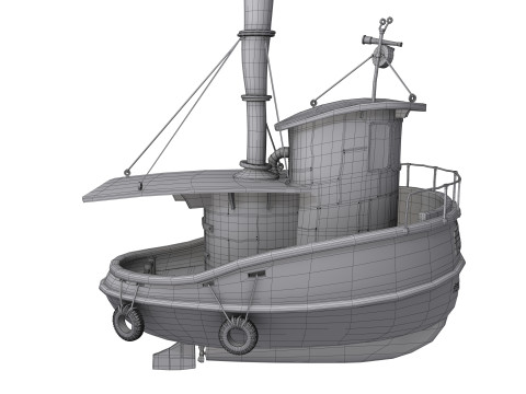 Ship cartoon 01 Modelo 3D