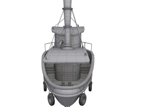 Ship cartoon 01 3D Model