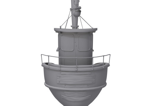 Ship cartoon 01 Modelo 3D