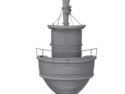 Ship cartoon 01 3D Model