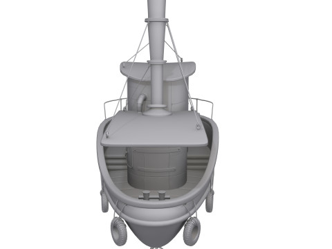 Ship cartoon 01 Modelo 3D