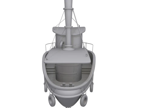 Ship cartoon 01 3D Model