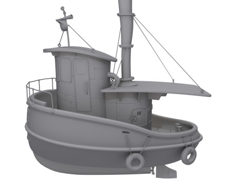 Ship cartoon 01 Modelo 3D