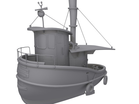Ship cartoon 01 Modelo 3D