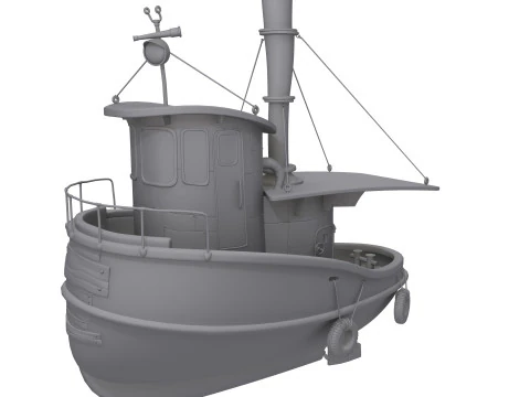 Ship cartoon 01 3D Model