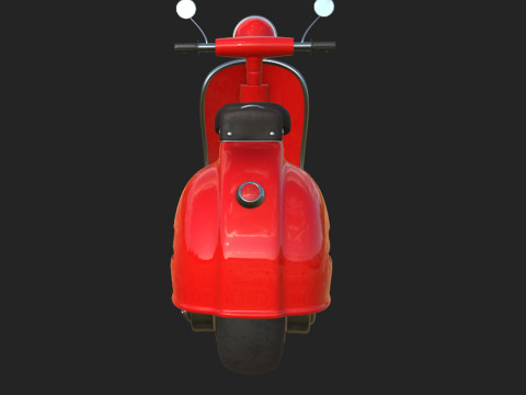 Scooter motor bike cartoon Modelo 3D