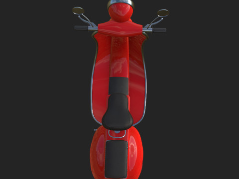 Scooter motor bike cartoon Modelo 3D