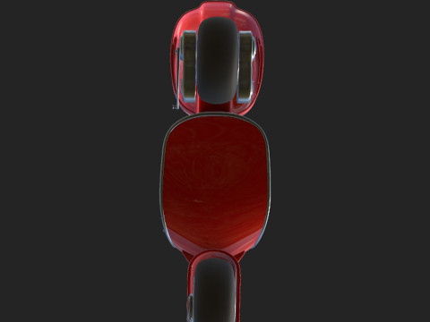 Scooter motor bike cartoon Modelo 3D