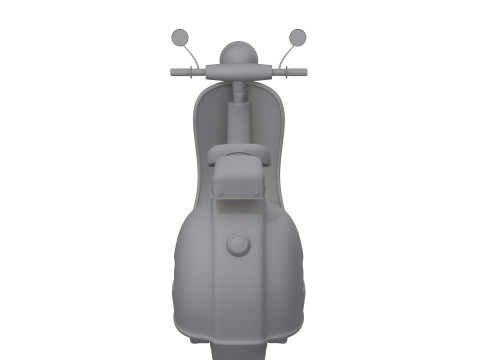 Scooter motor bike cartoon Modelo 3D