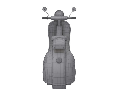 Scooter motor bike cartoon Modelo 3D