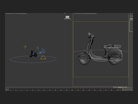 Scooter motor bike cartoon Modelo 3D