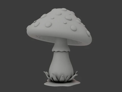 Mantar karikat&uuml;r 3D Model