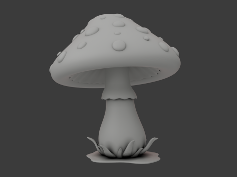 Mushroom cartoon Modelo 3D