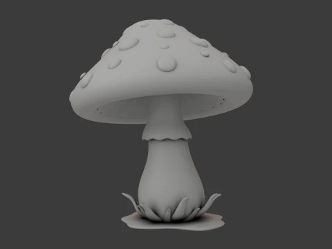 Mantar karikat&uuml;r 3D Model