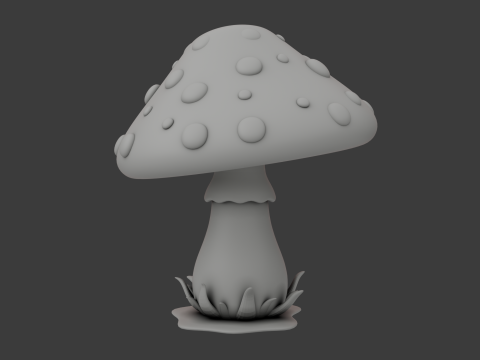 Mushroom cartoon Modelo 3D