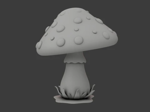 Mantar karikat&uuml;r 3D Model