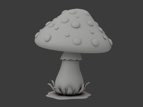 Mushroom cartoon Modelo 3D