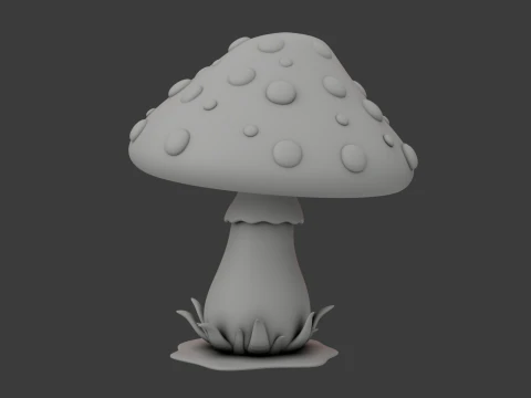 Mantar karikat&uuml;r 3D Model