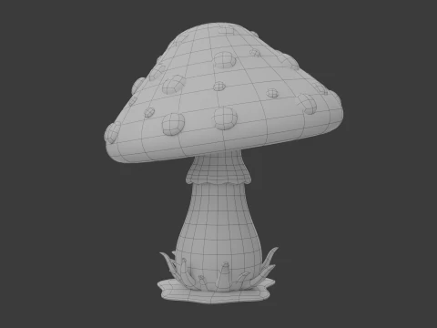 Mantar karikat&uuml;r 3D Model